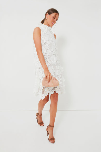 Blanc Guipure Lace Blythe Dress