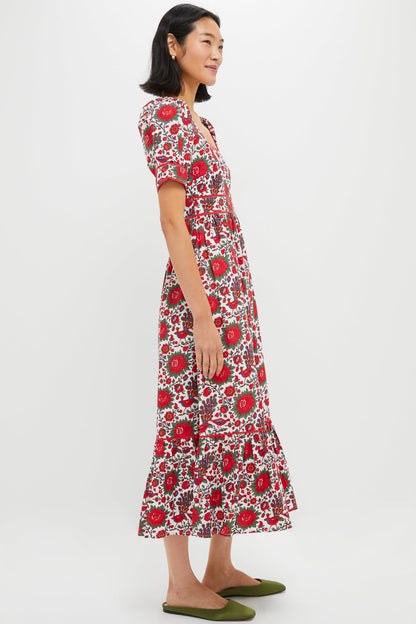 Peony Bird Evelyn Dress