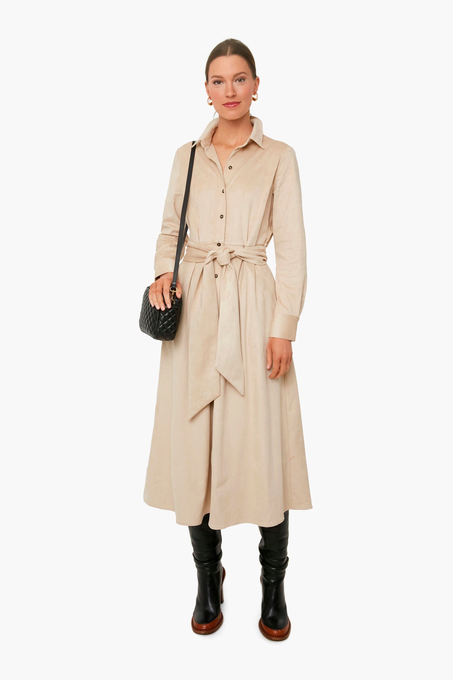 Noir Devon Knee High Boot