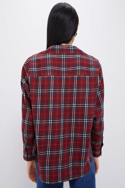 Red Plaid Nadine Boyfriend Button Down