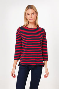 Red & Navy Stripe
