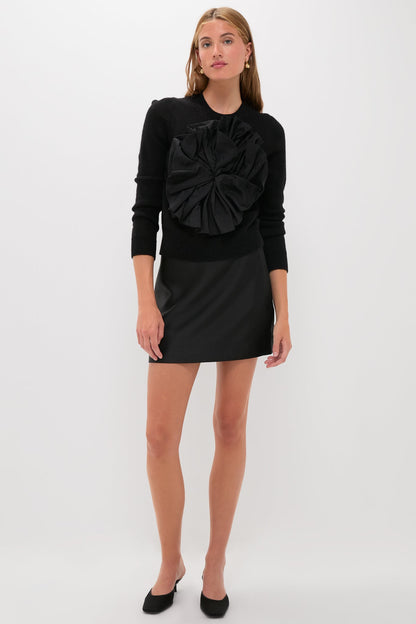 Black Memoria Pura Knitted Embellished Sweater