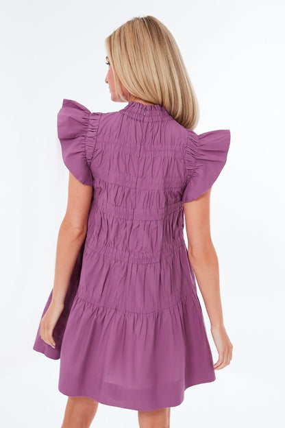 Crocus Steph Cotton Flutter Sleeve Tunic Dress