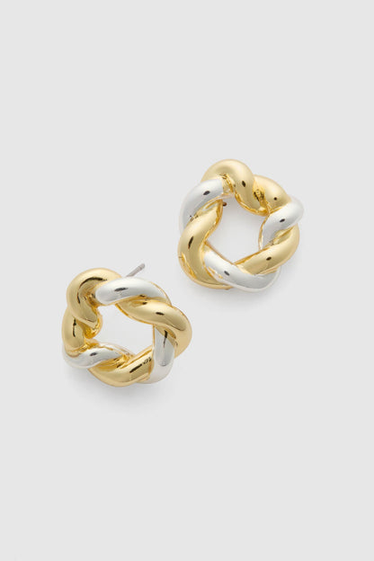 Gold Silver Hailey Studs