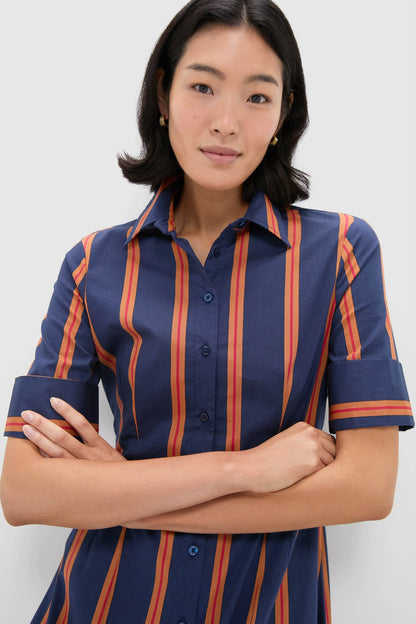 Railroad Stripe Joan Dress