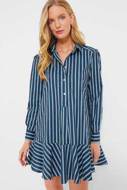 Lagoon Stripe Callahan Shirt Dress
