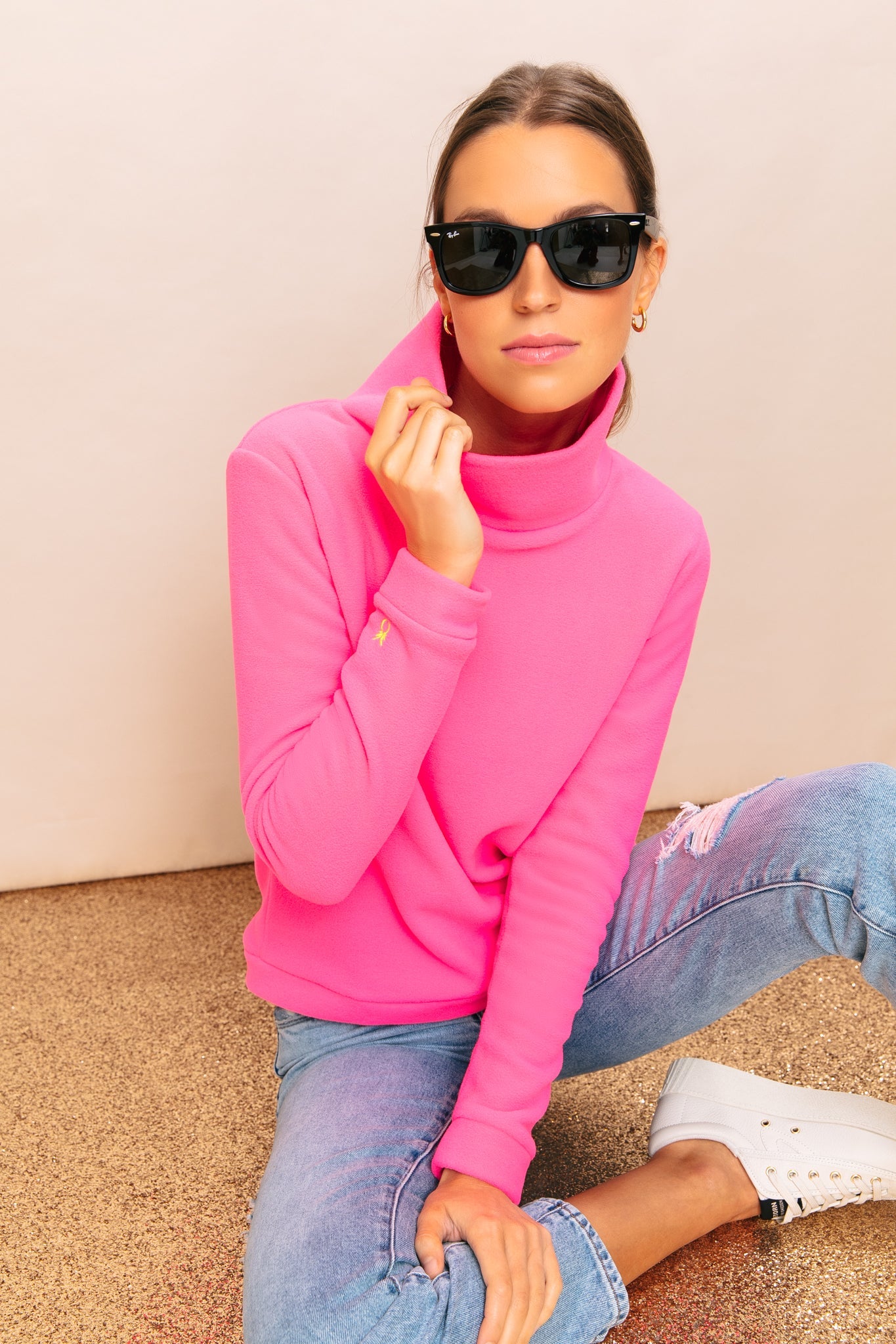 Leather Platform Nylite Sneakers