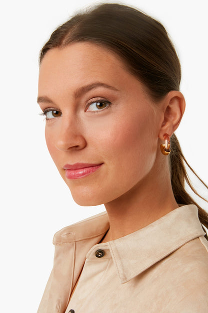 Caramel Infinity Hoops