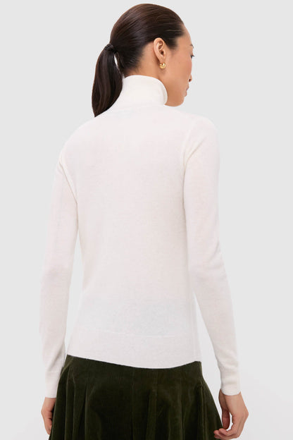 Cream Cashmere Long Sleeve Pullover