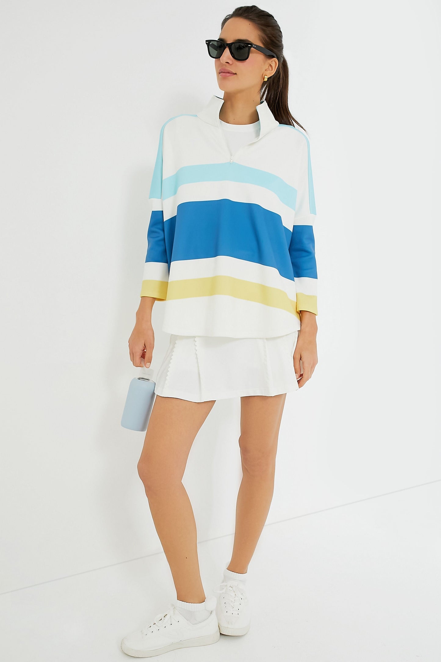 Lisbon Stripe Martina Quarter Zip