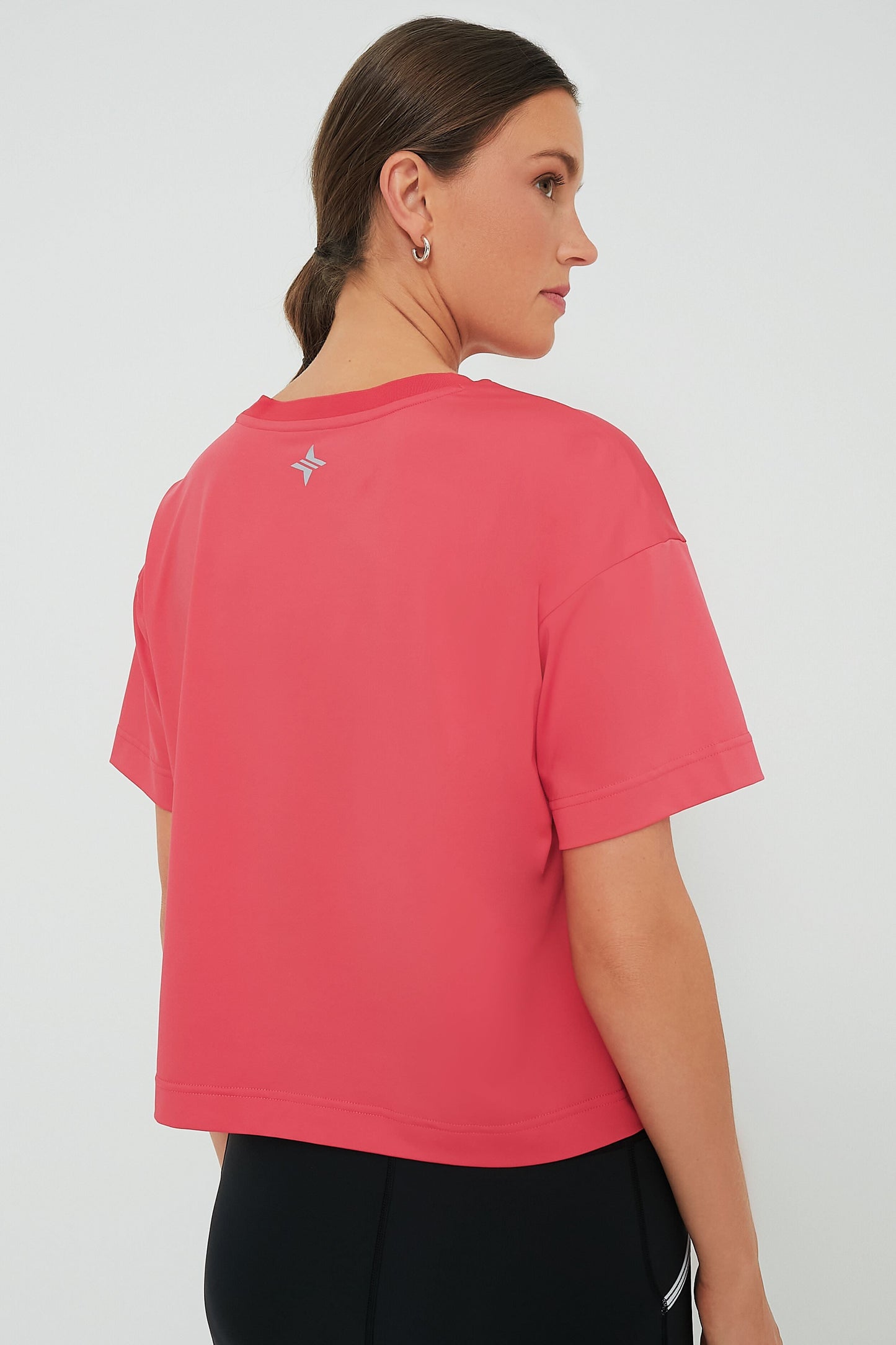 Hot Pink Cropped Ryan Boyfriend Tee