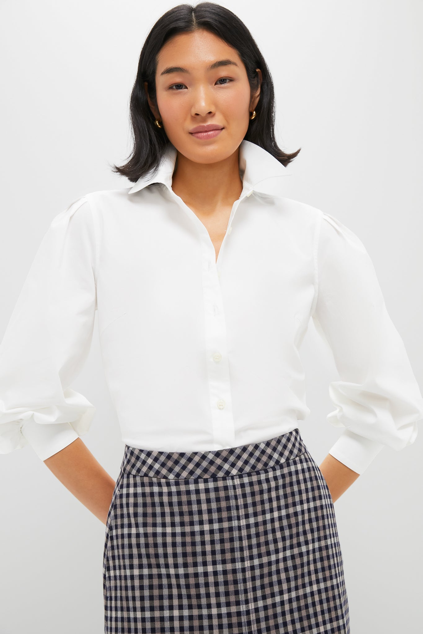 White Carolina Button Down