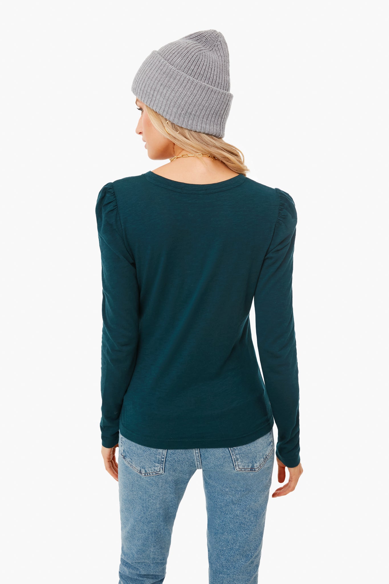 Deep Emerald Henley Top