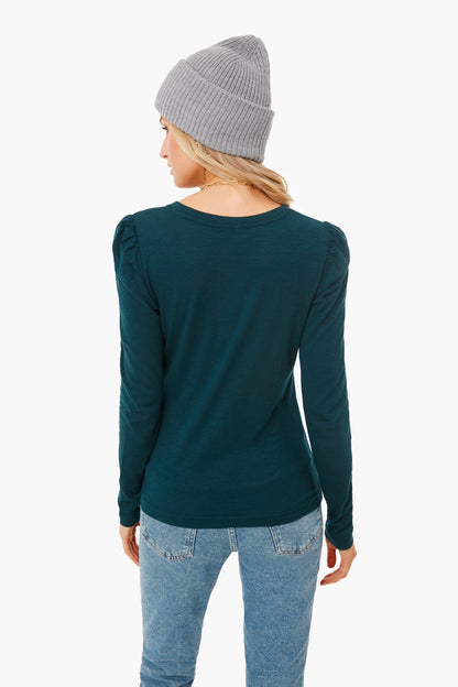 Deep Emerald Henley Top