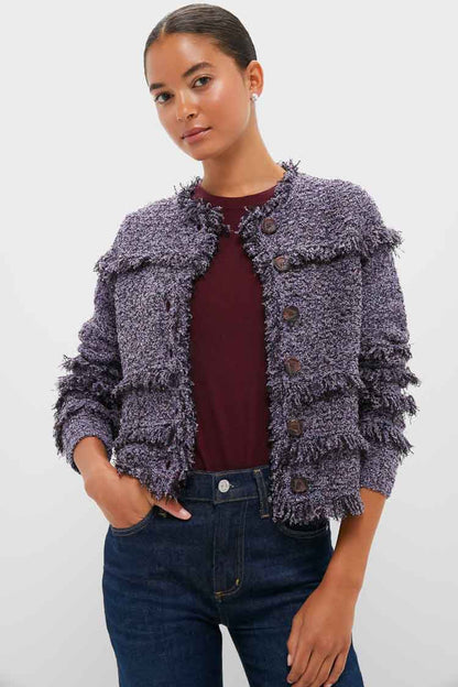 Dewberry Gita Knit Tweed Jacket