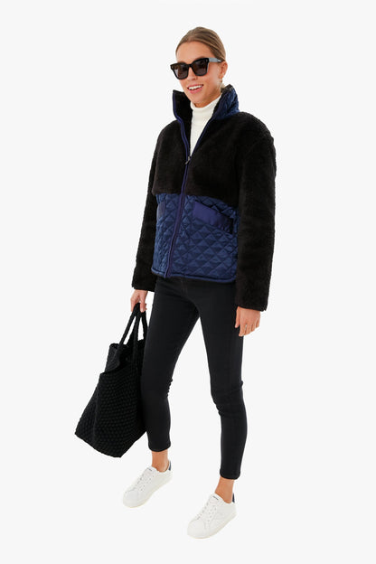 Black and Navy Chestnut Reversible Jacket