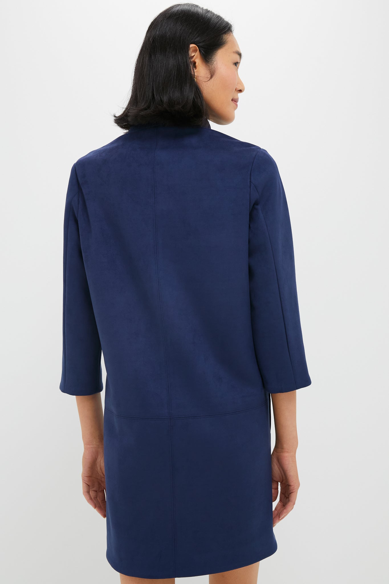 Midnight Blue Vegan Suede Clifton Dress
