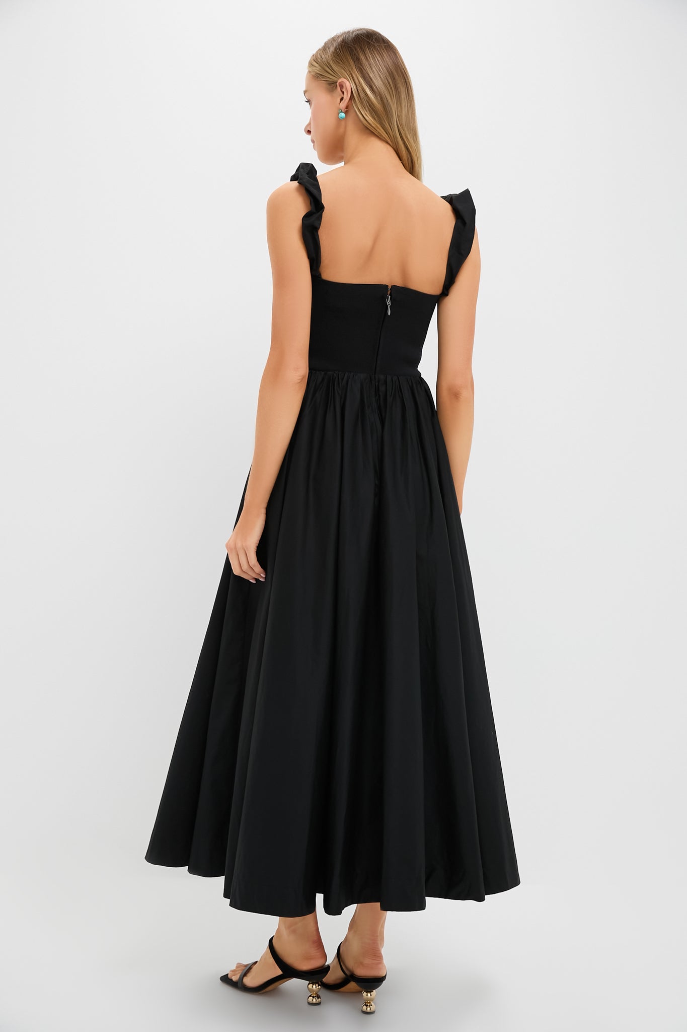 Black Mixed Media Adela Gown