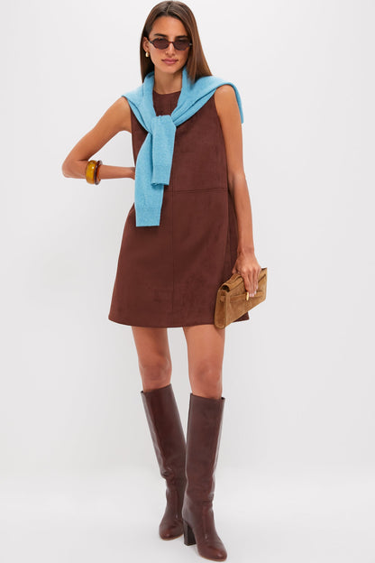 Ganache Vegan Suede Marlowe Dress