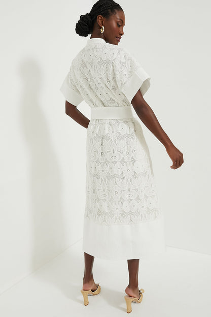 White Eyelet Lace Prescott Dress