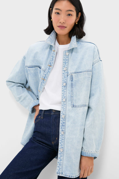 Sky Blue Sheeba Denim Overshirt