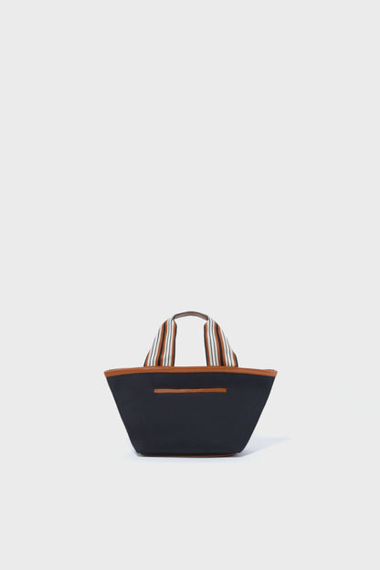 Mini Black Nylon Tote Bag