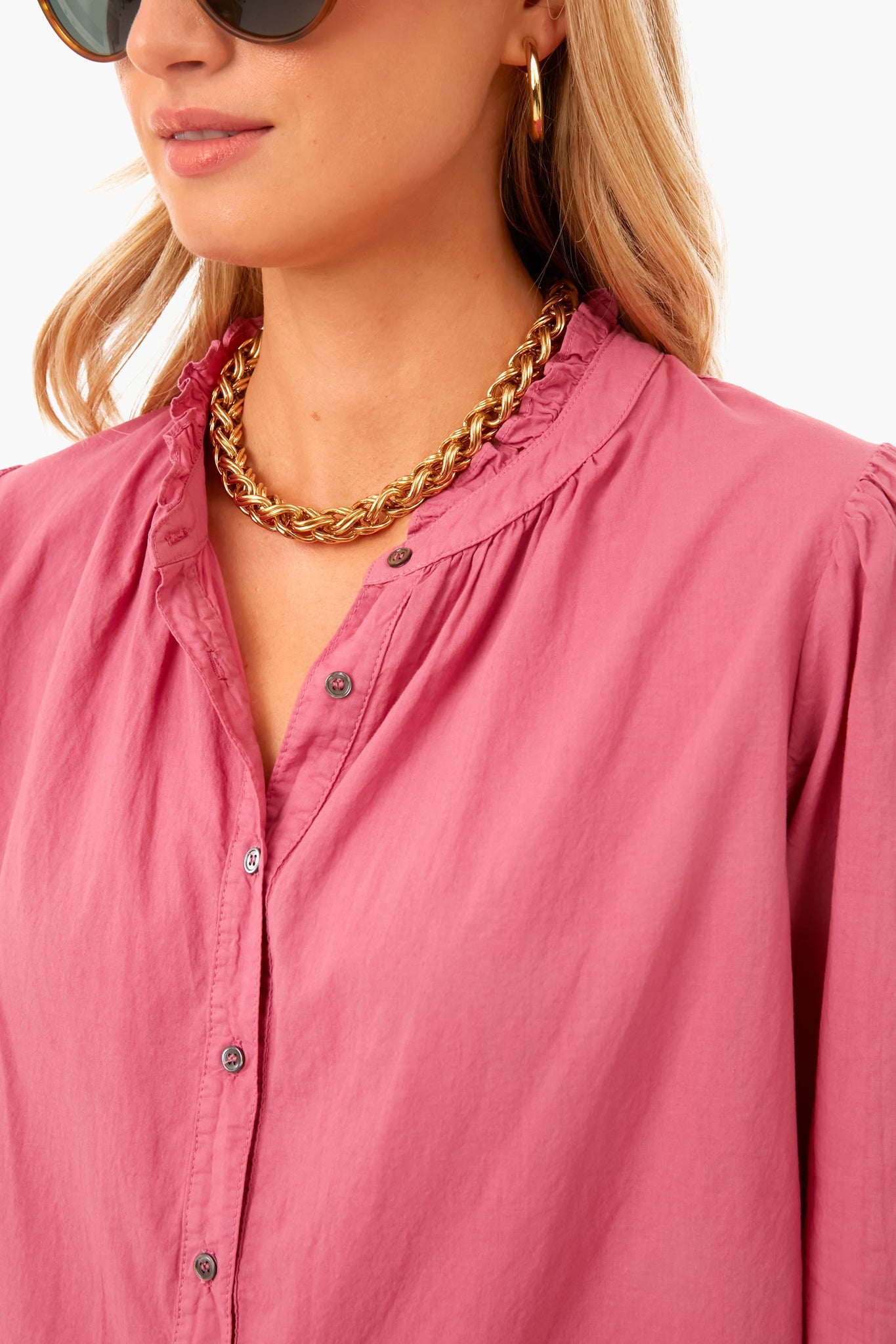 Deep Rose Halsey Shirt