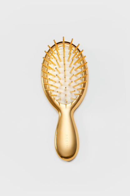 Gold Travel Hairbrush
