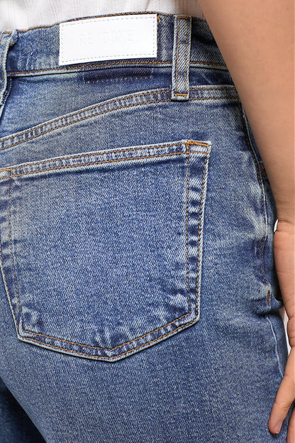 Crafted Indigo High Rise Wide Leg Crop