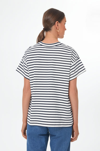 Blue Striped Julia Tee
