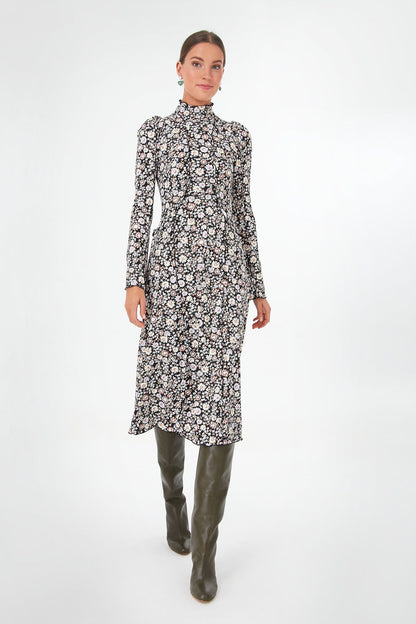 Multi Carson Floral Long Sleeve Dress