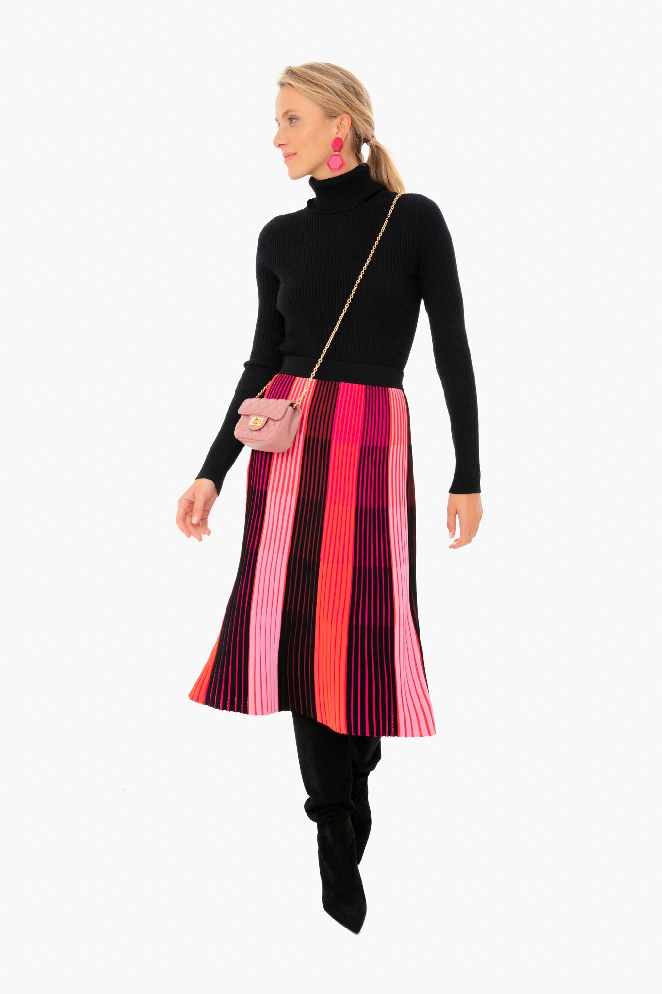 Beet Multi Dania Skirt