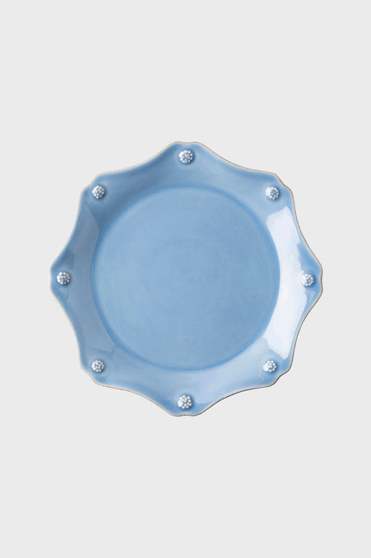 Chambray Berry & Thread Scalloped Dessert/Salad Plate