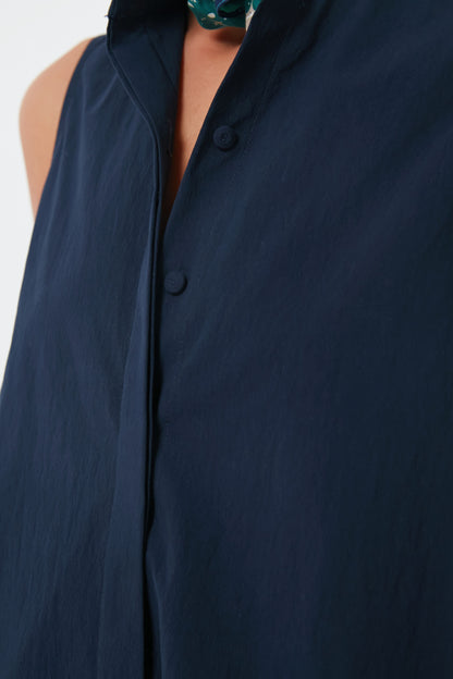 Navy Sleeveless Charlie Dress