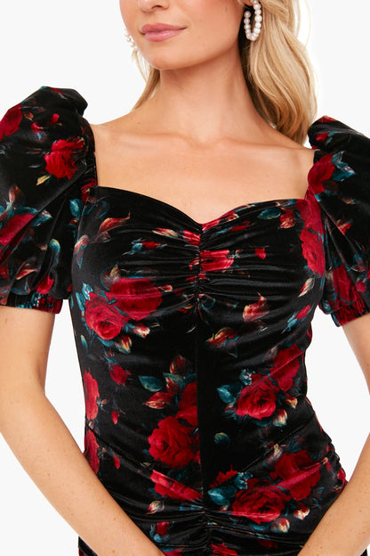 Rose Velvet Rowenna Dress