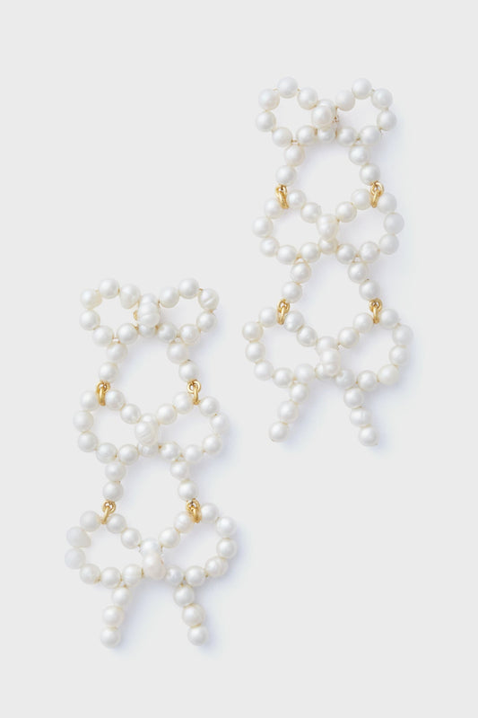 Pearl Leighton Bow Earrings
