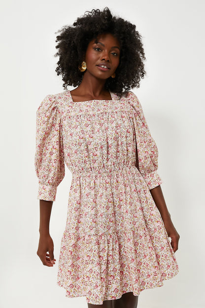 Pink and Red Floral Maddie Mini Dress