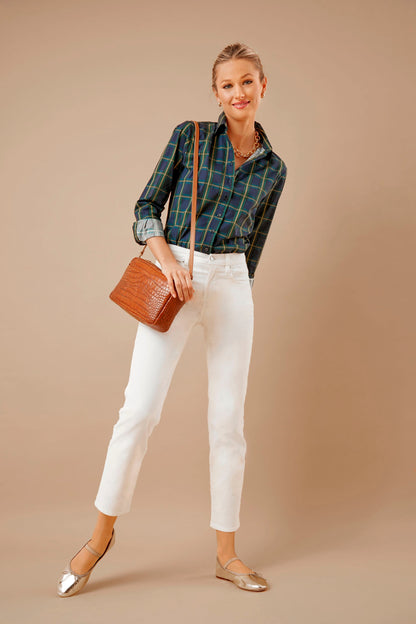 Cuoio Autumn Croco Marisol Bag