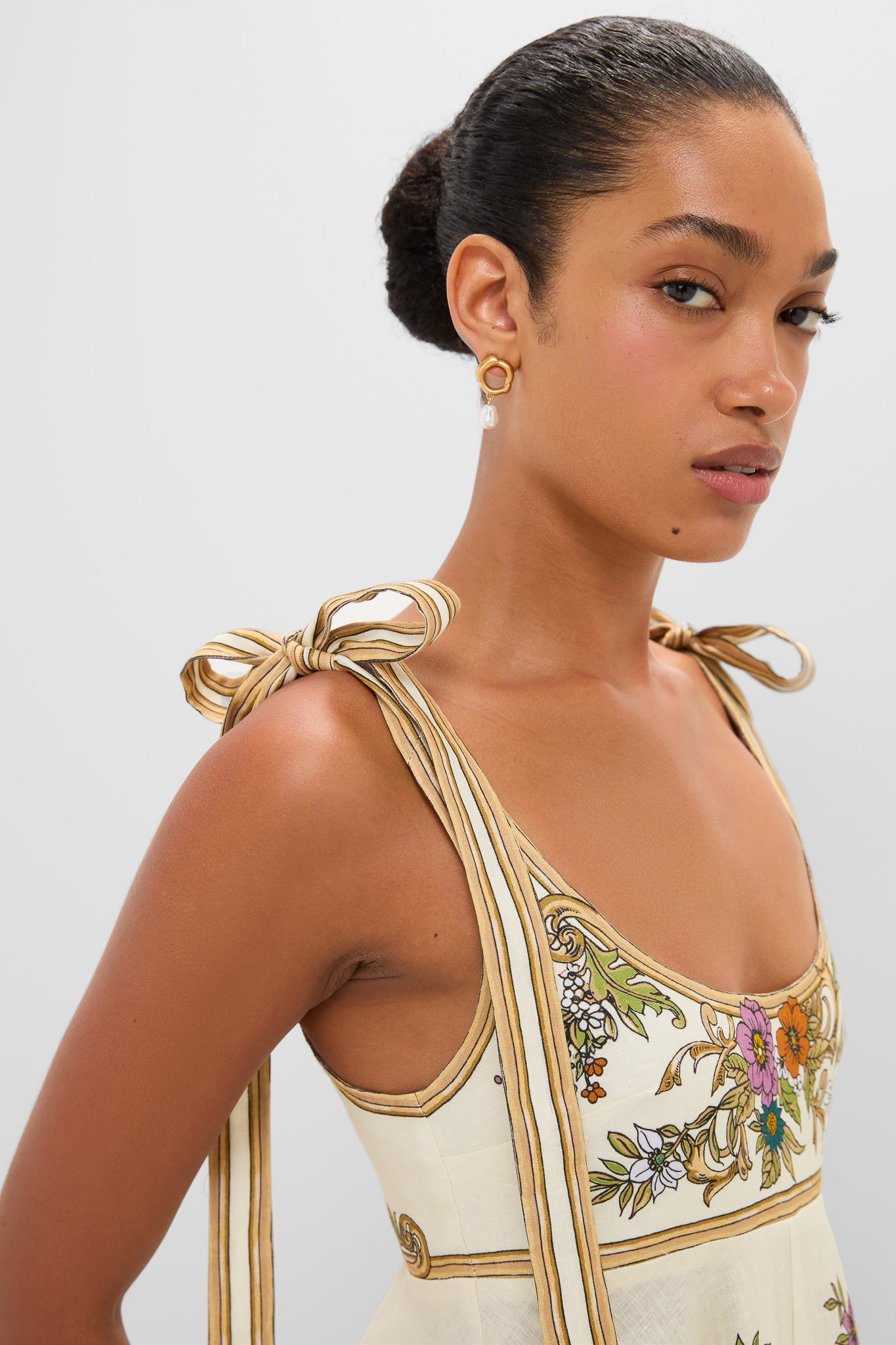 Crema Antoinette Ballet Midi Sundress