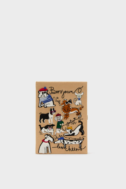 Latte Les Chiens Caramel Book Clutch