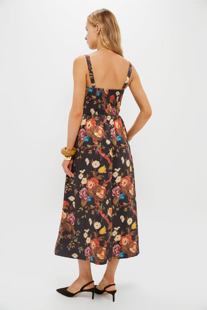 Baroque Floral Maria Dress