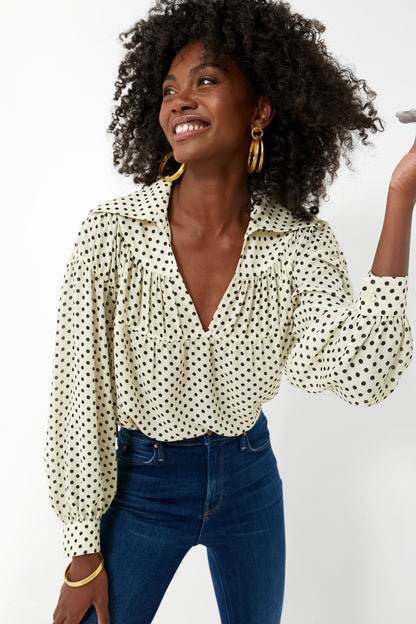 Polka Dot Lillie Blouse