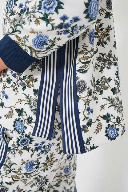 White Wildflower Maggie Pullover