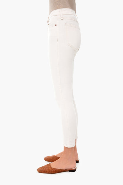 Ecru Cate Mid Rise Ankle Skinny