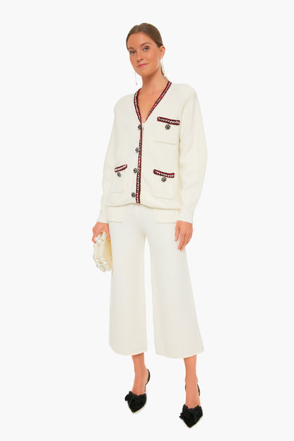 Pearl Rhinestone Chain Earrings