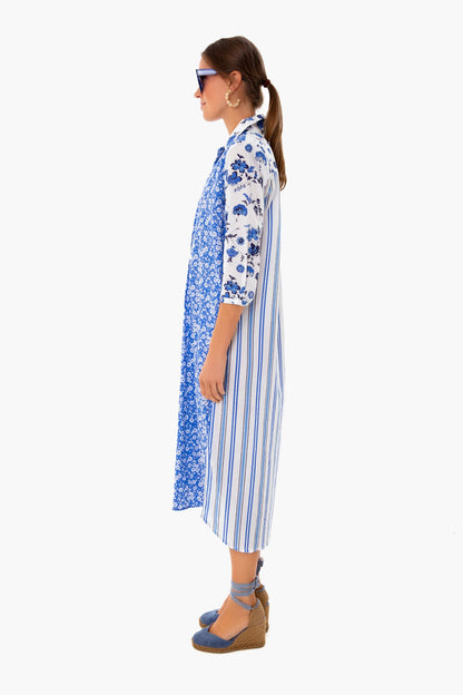 Provence Blue Brooklyn Long Dress