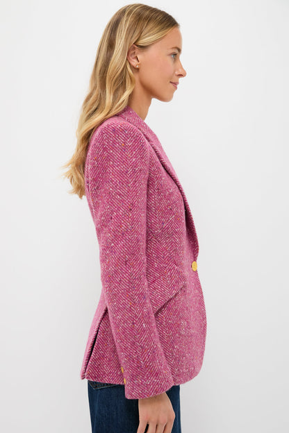 Pink Multi Herringbone Chamberlain Blazer