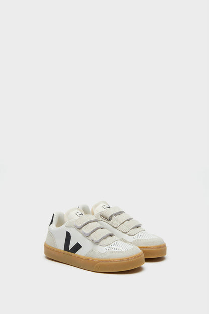White Black Natural Small V-90 Sneakers