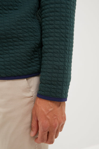 Nordic Pine Quad Quilted Quarter Zip