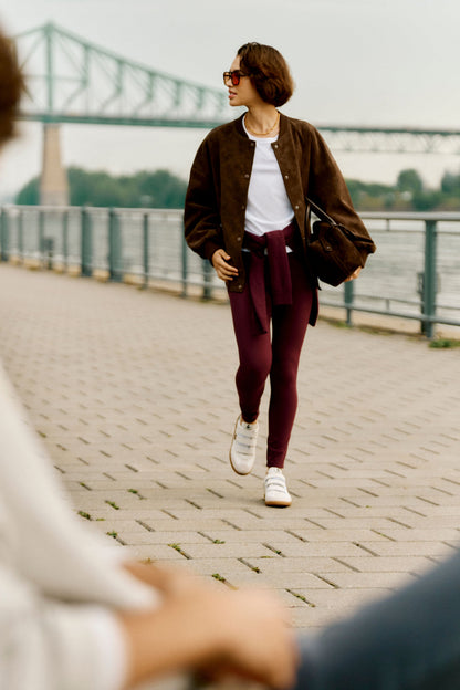 Winetasting High Rise Long Compression Spandex MacKenzie Legging